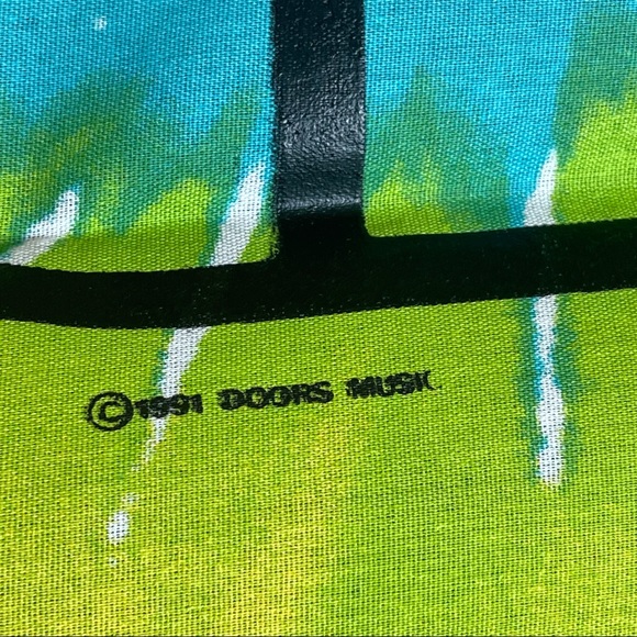 “DOORS” Jim Morrison SunBurst Tye-Dye Fabric Wall Hanging NWT - Picture 6 of 11